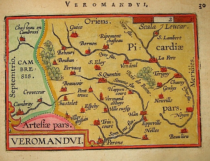 Ortelius Abraham (1528-1598) Veromandui 1601 Anversa, apud Ioannem Bapt. Vrientum